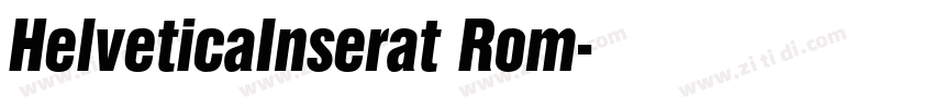 HelveticaInserat Rom字体转换